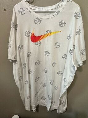 Nike Basketball All Over Print Swoosh T-Shirt